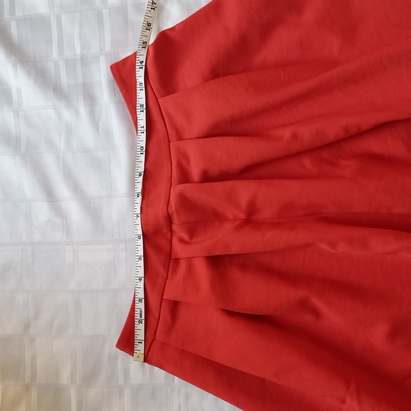 M & S collection Orange flow A-line Midi Skirt - Picture 3 of 9